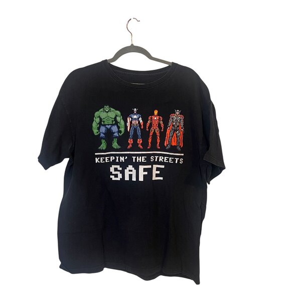 Marvel Other - Marvel Avengers Keepin' The Streets Safe Black t-shirt